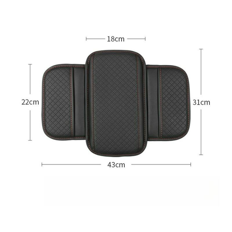 Car Armrest Cushion Universal Wear Resistant Center Console Cover with Storage Pocket Auto Arm Rest Pad Protector Fit Most Cars