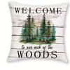 1/4pcs Rustic Cabin Wildlife Throw Pillow Covers Forest Mountain Deer Bear Farmhouse Cushion Cases for Home Decor Cushion cover