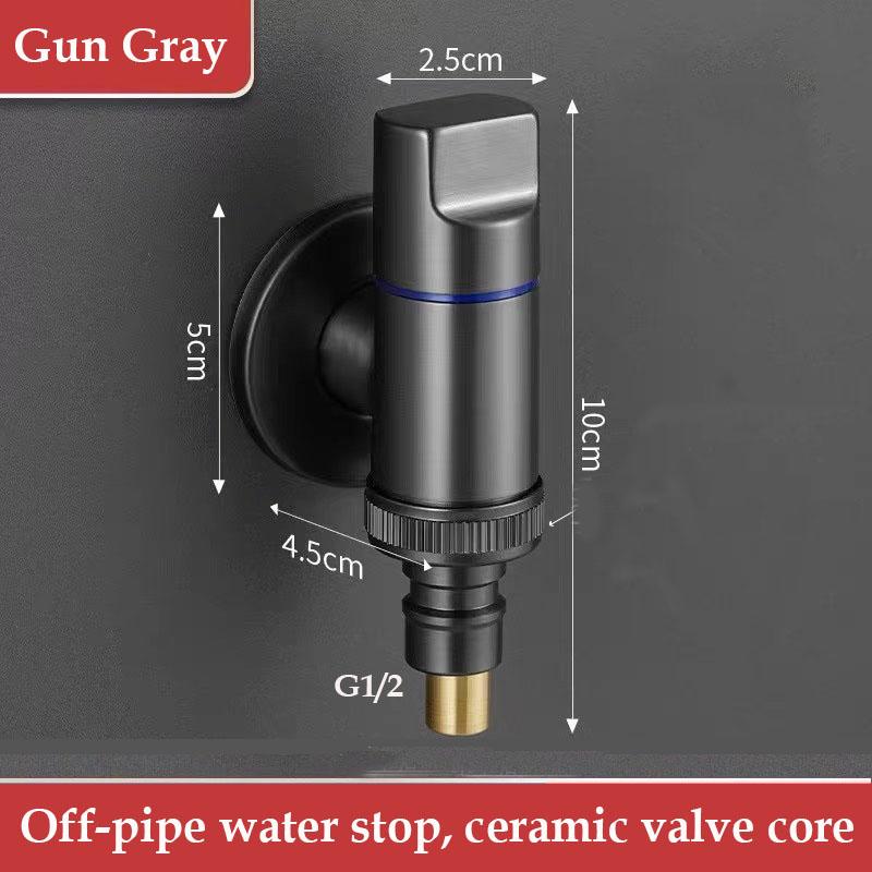 Washing Machine Faucets With Water Stop Valve G1/2 Stainless Steel Single Cold Wall Mounted Tap Bathroom Accessories