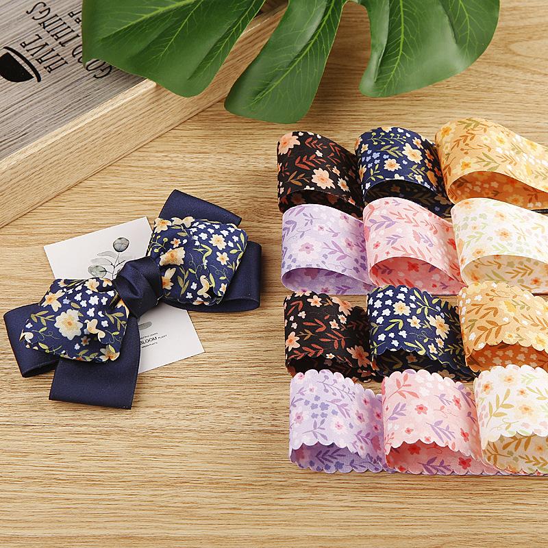 Custom Double-sided Printed Ribbon for Professional DIY Hat Making, Featuring butterfly Clips and Garment Fabric Accessories