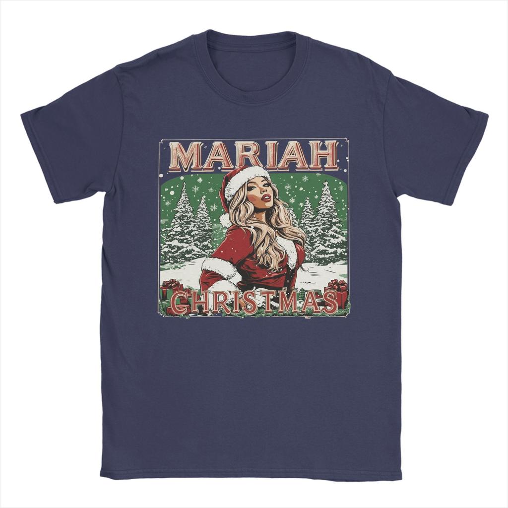 Men Mariah Carey 2025 Christmas T-Shirts  Cotton Top Tees Summer Y2K Casual Short Sleeve T-Shirt O-Neck Harajuku Tshirt Big Size