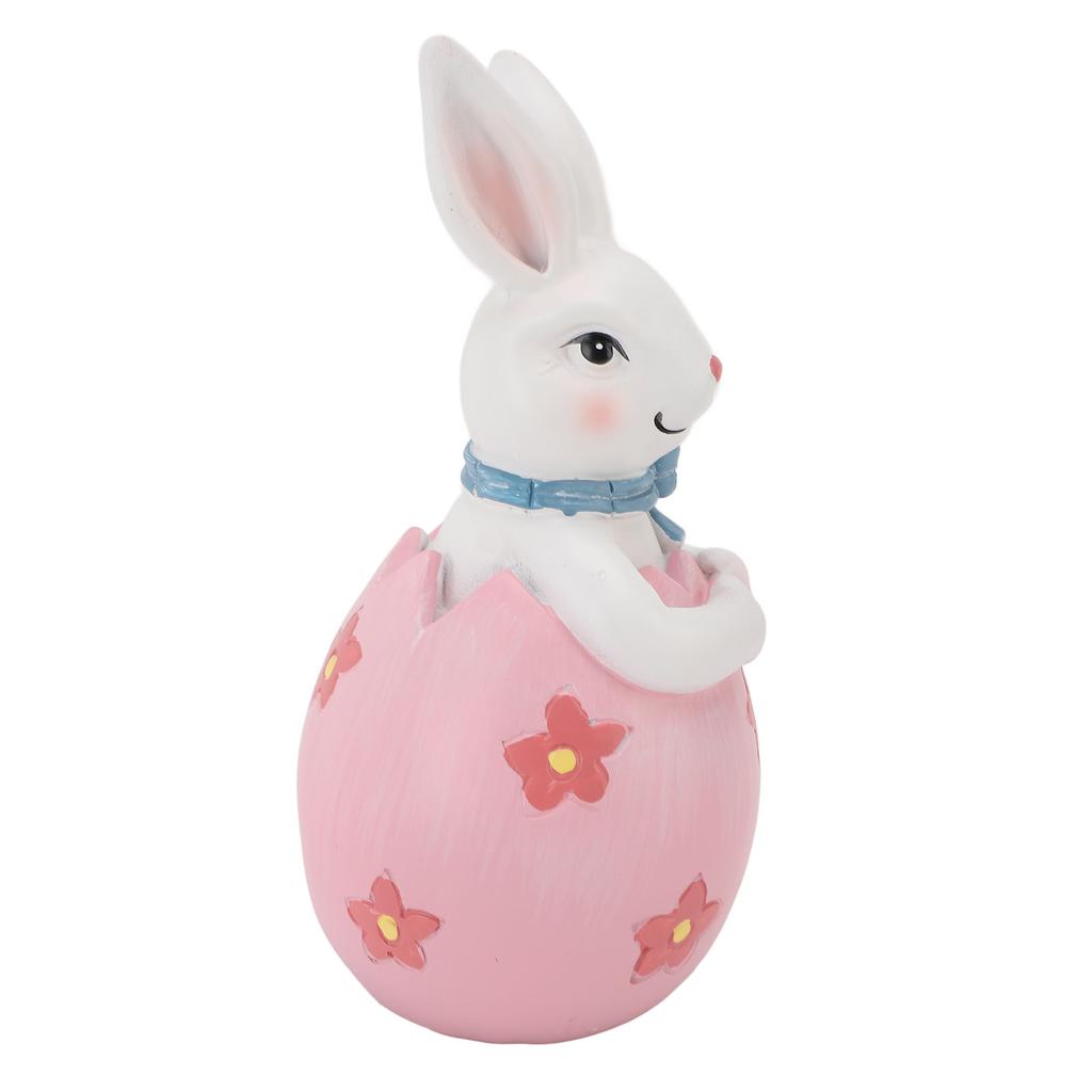 Easter Bunny Egg Decoration Resin Spring Easter Rabbit Decor Figurine Tabletop Decoration for Party