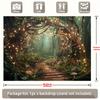 Sparkling Enchanted Forest Tapestry, Party Wedding Photography Backdrop, Home Wall Decor