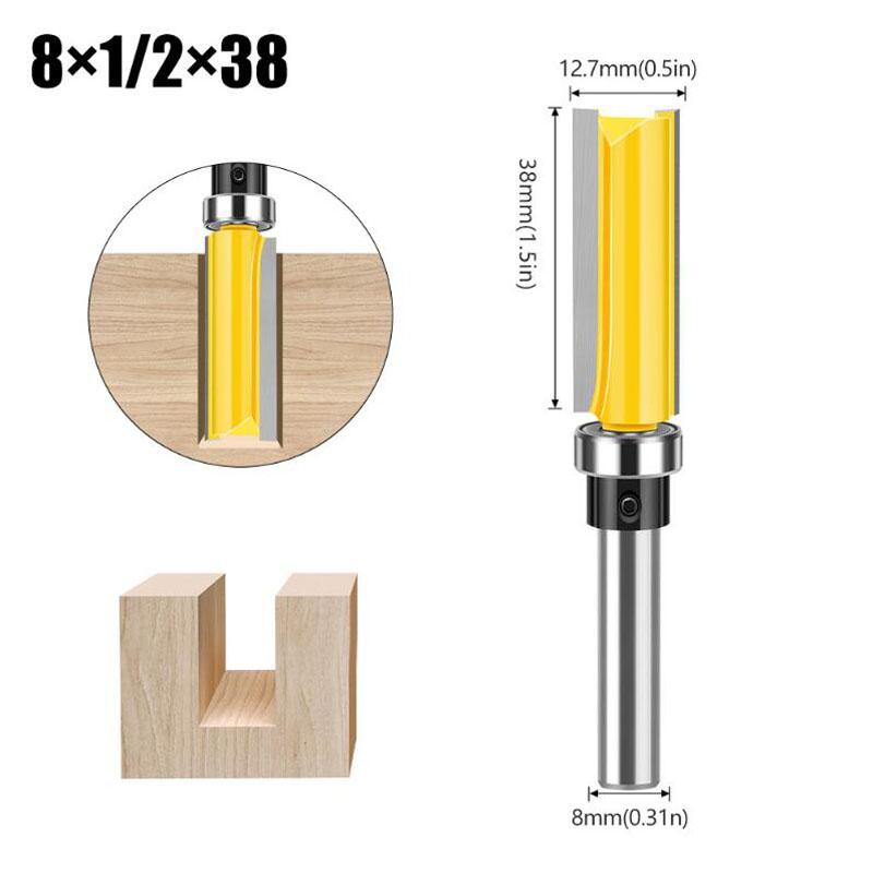 

Фреза 8мм хвостовик шаблонная кромочная петлевая долбежная фреза прямая концевая фреза заподлицо шпунтовая деревообрабатывающие инструменты NO4