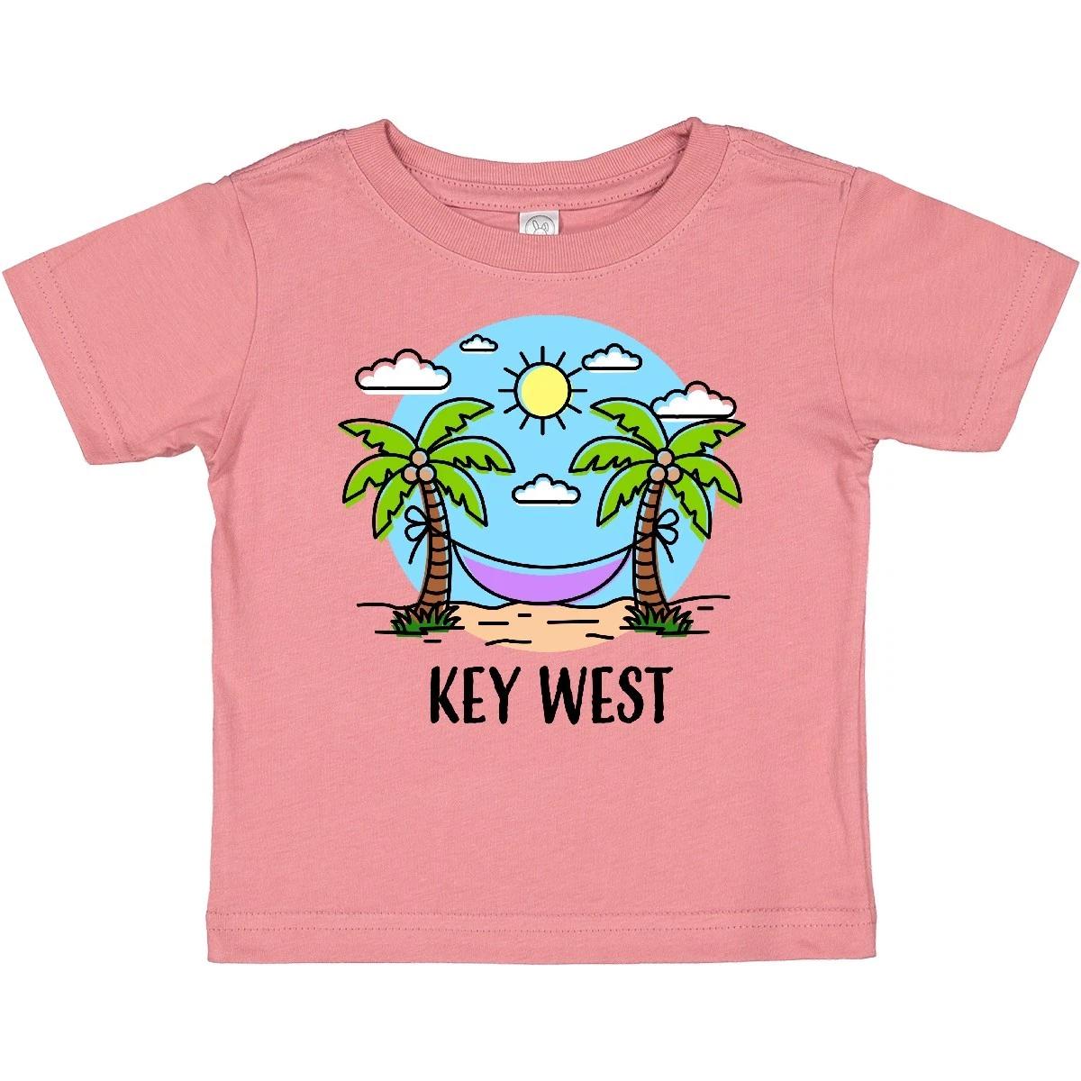 Inktastic Summer Vacation In Key West Baby T-Shirt Palm Tree Hammock Sunshine 160
