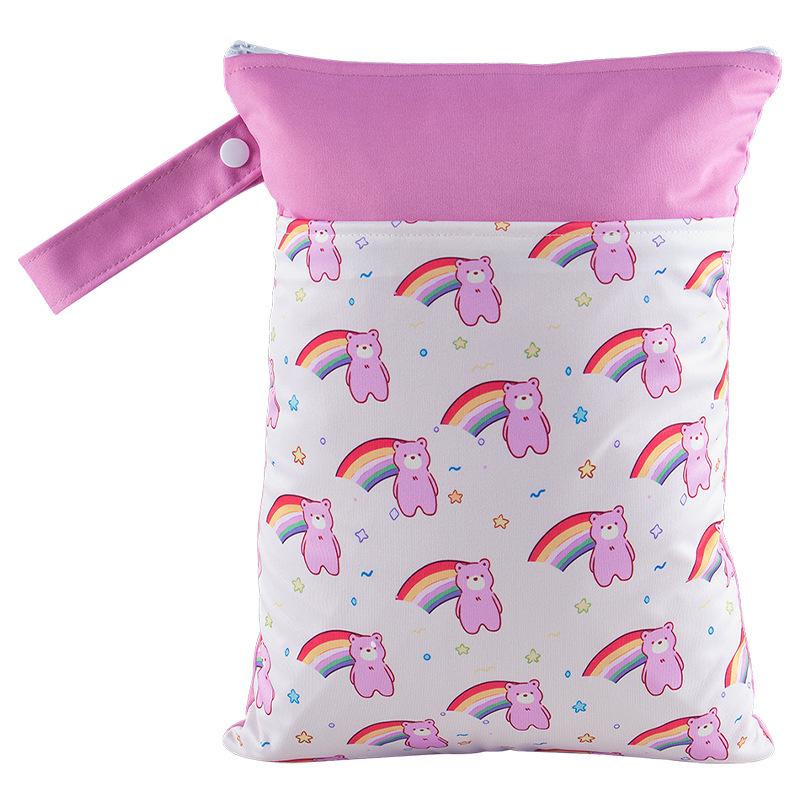 Cartoon Cute Waterproof Wet/Dry Separation Storage Bag (25x35cm) for Travel and Clothing