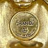 Chanel Vintage Large COCO Mark Earring Metal Gold Women Used