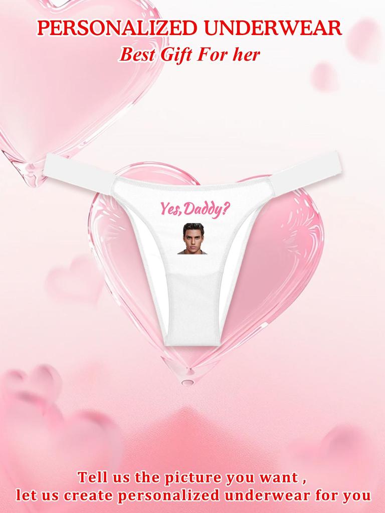 Dámské sexy tanga kalhotky přizpůsobené na výšku s tištěným vzorem Pohodlné kalhotky tanga s nízkým pasem