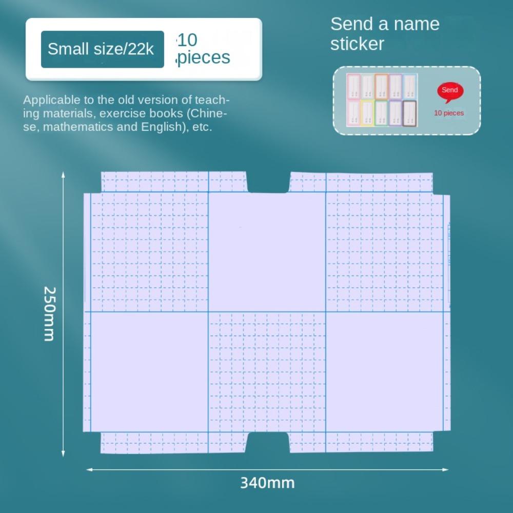10 Sheets Self Adhesive Clear Book Wrap A4 Notebook Protector Wrap Book Protector Cover  Book