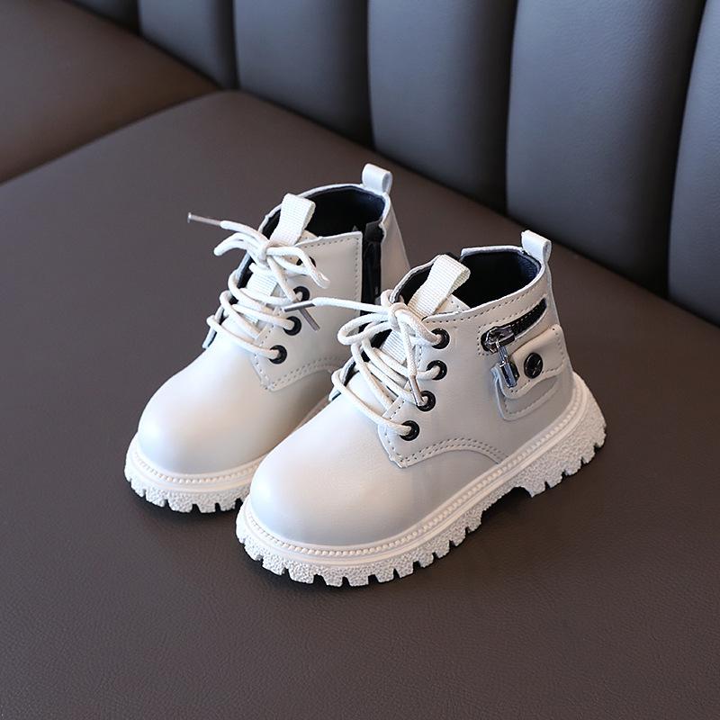 Neue Herbst Mädchen Martin Stiefel Sohle Lederstiefel