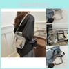 Sac à bandoulière élégant en PVC pour femmes et hommes, parfait pour les voyages d'été et les sorties décontractées