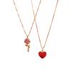 Elegant S925 Sterling Silver Heart Rose Pendant Necklace for Women - Exquisite, Luxurious & Stylish (X105)