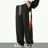 Men's Plus Size Color Block Jogger Pants, Elastic Waist Summer Casual Trousers (4XL-10XL)