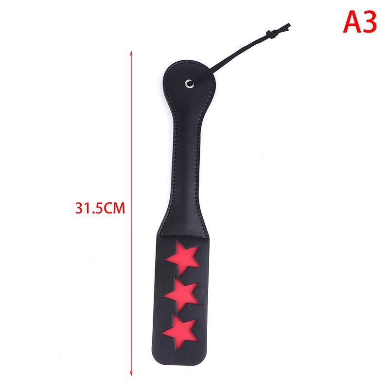 1 Pc PU Leather Horse Crop Soft Anti-slip Handle Riding Paddle Equestrian Riding Crop Sports Game Role Play Whip