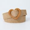 Fine 4Cmpp Grass Sweet Love Buckle Elastic Elastic Woven Belt Small Fragrant Decorative Dress Belt