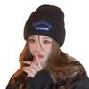 Korean Style Trendy Brand Embroidered Knitted Hat Autumn and Winter Woolen Hat Female Ins Student Couple Letter Pullover Cold Hat Ear Protection Hat