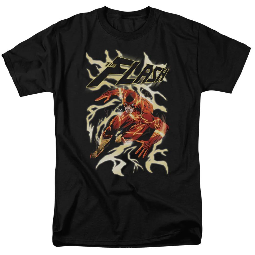 

Justice League Electric Run Mens T Shirt Black 4XL