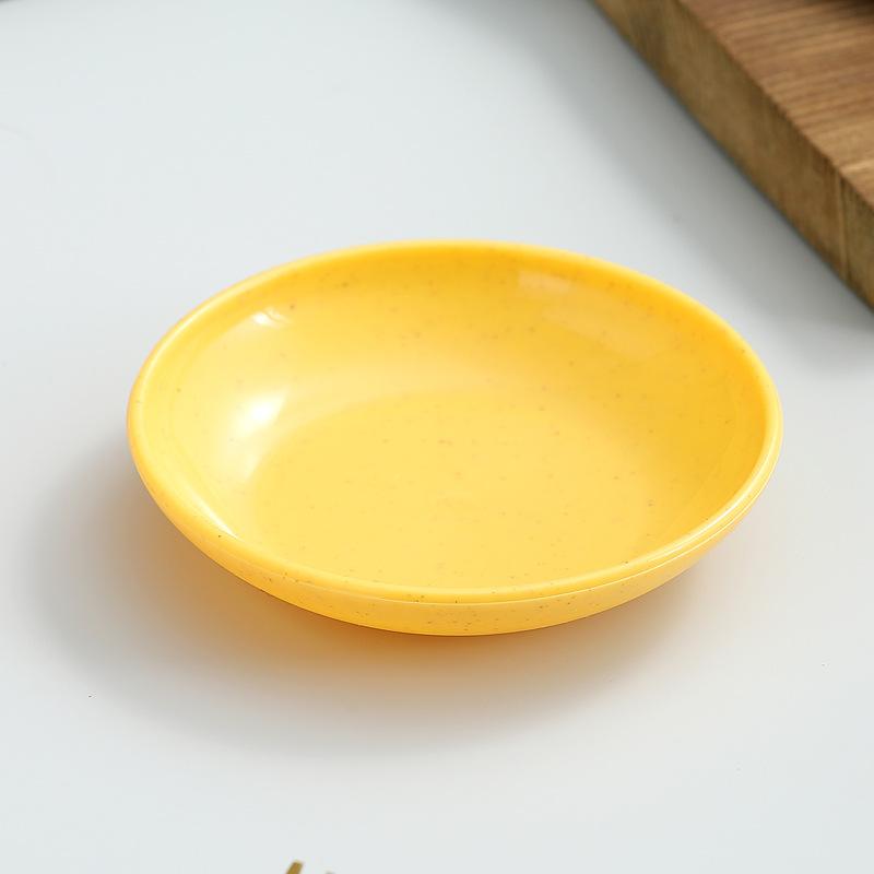 5 szt. Okrągłe słomiane małe naczynie do przypraw sos sojowy talerze gorący garnek BBQ dip spodek naczynia kuchenne pojemnik na przekąski