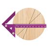 MM Aluminum Alloy Center Finder Line Gauge, 45/90 Degree Angle Marking Ruler, Woodworking Square Center Scribe, Measuring Tool