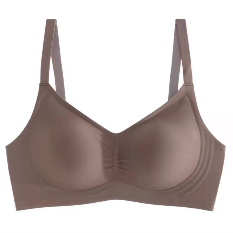 Traceless Nude Underwear, Women's Soft Support, Big Breasts, Small Thin Styles, No Steel Rings, Sub-breasts, Sports Bra Cover.