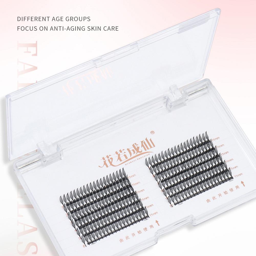 Premade Fans Comic Spire Eyelash Extension Lightweight Feather Lashes  for Everyday or Party Use