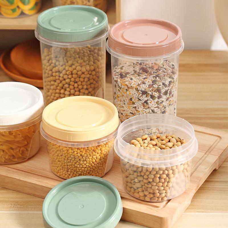 High-temperature Resistant Round Covered Refrigerator Fresh-keeping Box, Small Fruit Storage Box, Microwave Oven Heating Bento Box, Sealed Jar