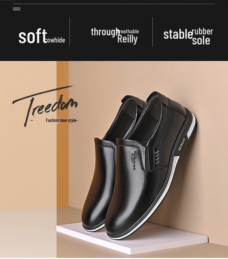 Scarpe casual da uomo bianche in pelle britannica slip-on taglie forti 2025