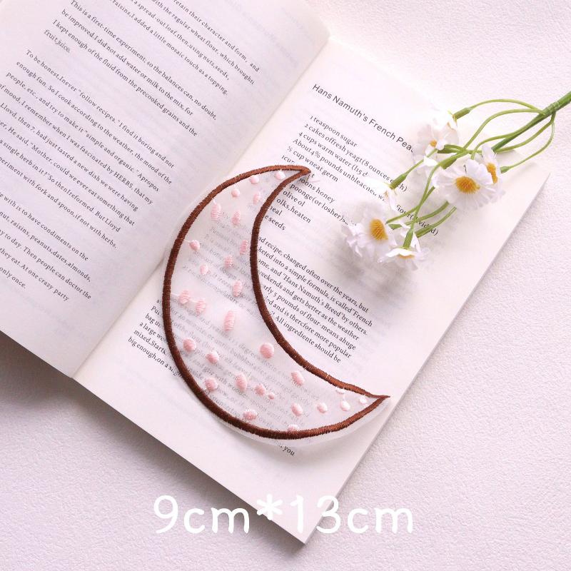 Organza Embroidery Bookmark Ins Reading Mark Delicate Student Gift Office School Supplies Stationery Items