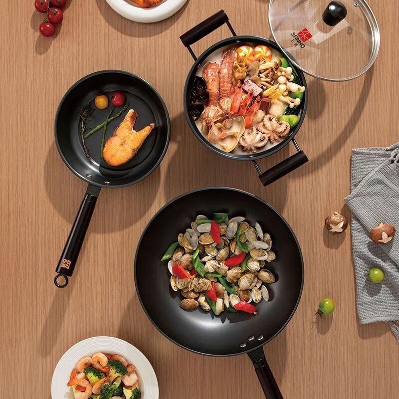 Sanhe T321 Iron Cookware 3-Piece Set