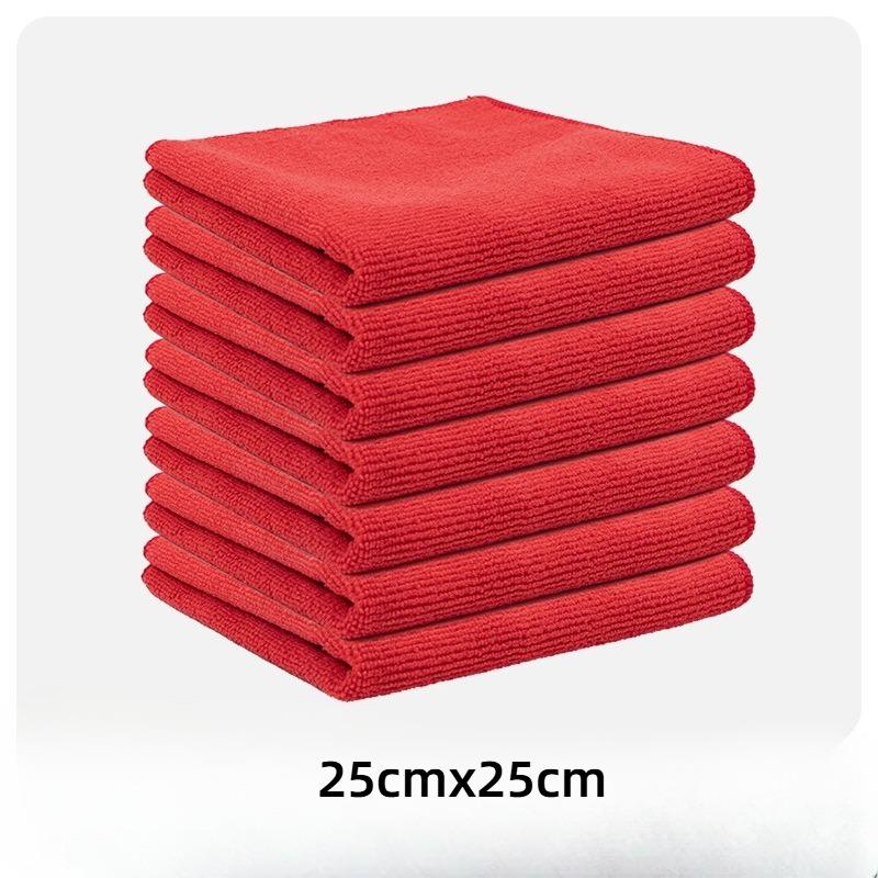 5pcs Microfiber Cleaning Car Was Cloth Dishwashing Cloth Household Rag Kitchen Bathroom Cleaning Towel Durable Absorbent Towel