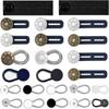 12/16/24/26 pcs Strong Elasticity Button Extenders Button Style Waistband Expander  for Jeans