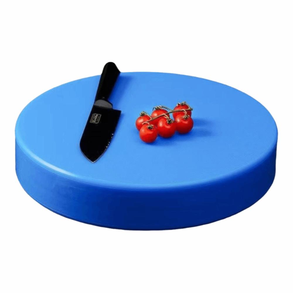 

Round Plastic Cutting Board Antibacterial Thickened Cut Vegetable Chopping Board Anti Mold Double Sided Bone Meat Cutting Board 38-5cm синій