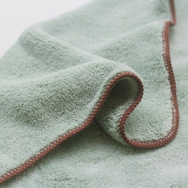 Marushin Microfiber Bath Toala 1815001500 Toalla Towel, Green, Absorbent, Quick-Drying, Fluffy,