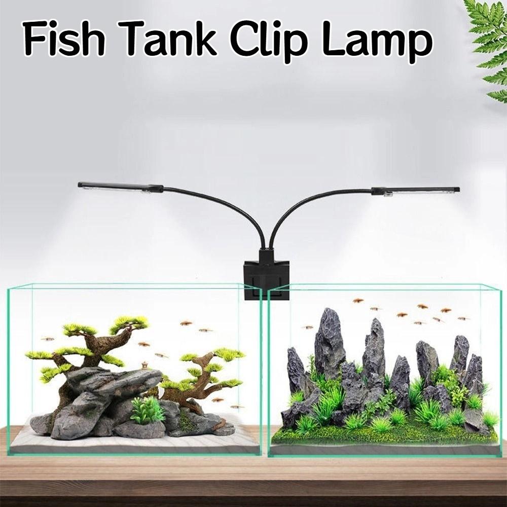 Flexible Bendable Fish Tank Clip Lamp White Light LED Aquarium Light  Aquatic Plants