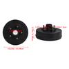 10 Inch Trailer Brake Hub Drum 5 Bolts Heavy Duty 5 On 4.5in Brake Hub Assembly for 3500 Lbs Trailer Axles Without Bearing Kit