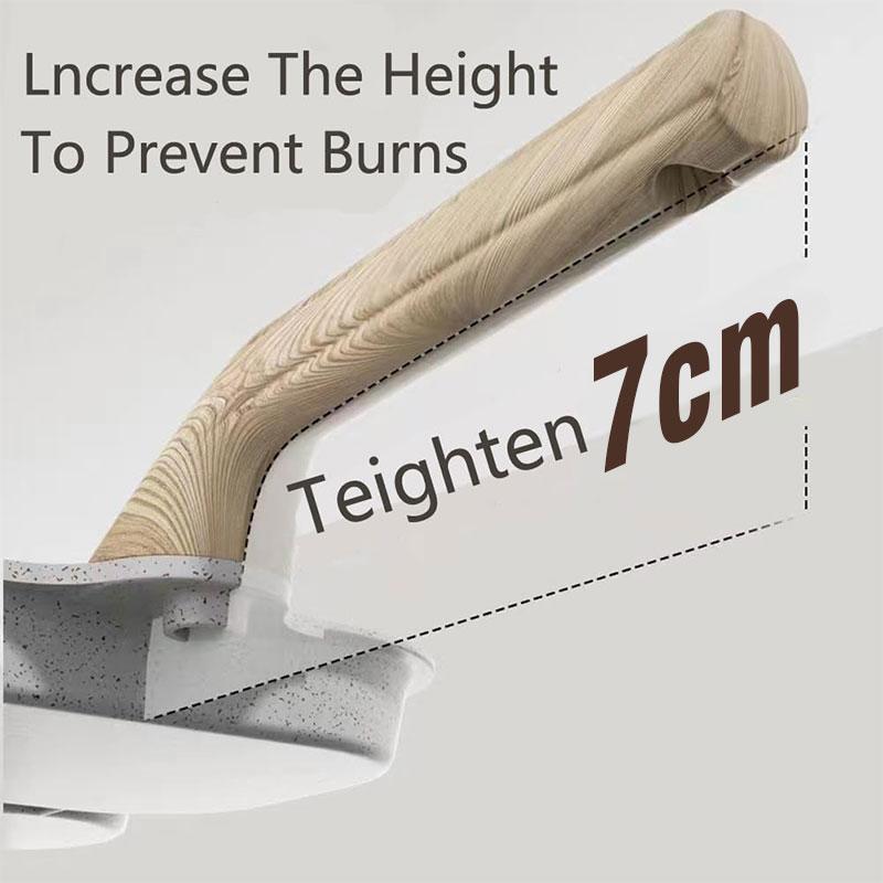 Antihaft Eierpfanne 3-in-1 Frühstück Pfannkuchenpfanne Mini Grill Omelett Steakpfanne mit hitzebeständigem Griff für alle Herdarten