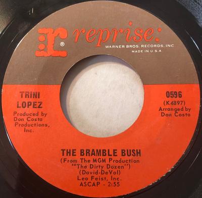 7inch Record TRINI LOPEZ - The Bramble Bush 0596 Reprise Records 1967 US Pop Used