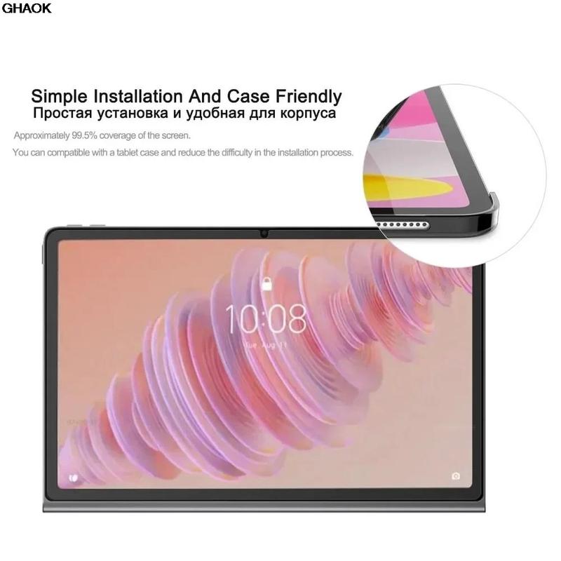 2 Pieces HD Scratch Proof Tempered Glass Screen Protector For Lenovo Tab Plus 11.5 inch 2024 TB351FU Tablet Protective Film