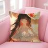 Game Wuthering Waves Chisa Cushion Cover Natural Linen Pillow Case Double-Sided Print Decorative Sofa Pillowcase Home Decor Gift