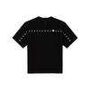 Letter Print Pullover Short Sleeve T-Shirt Men tops Black LMT0044013RX00FK11000