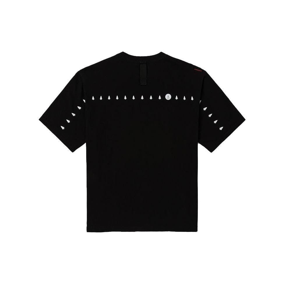 Letter Print Pullover Short Sleeve T-Shirt Men tops Black LMT0044013RX00FK11000