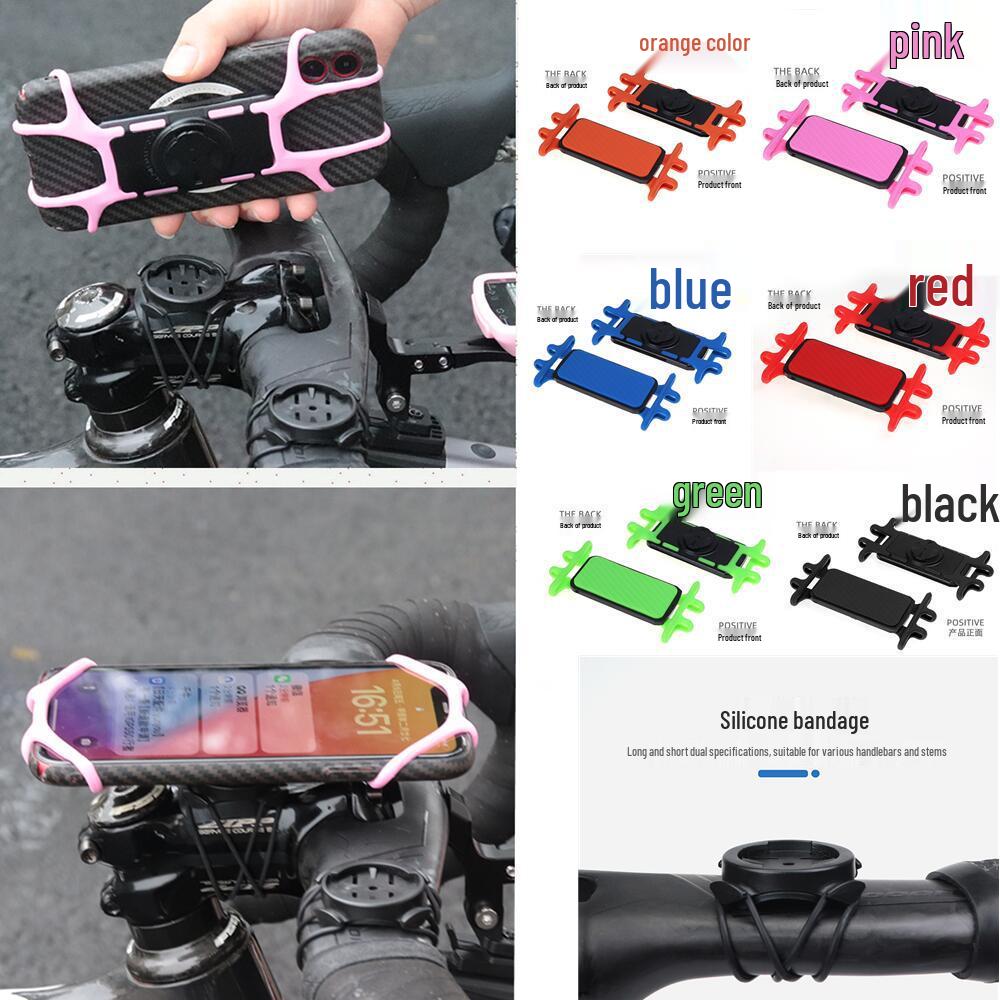 Shockproof Silicone Strap Mount for Garmin/XOSS Bike Computers
