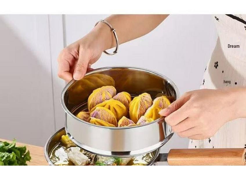 Stainless Steel Non-stick Baby Milk & Food Pot with Steaming and Boiling Functions
