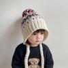 Warm Boys Girls Beanie Cap Autumn Winter Ear Protection Hats Cute Children Knitted Hat  Gifts