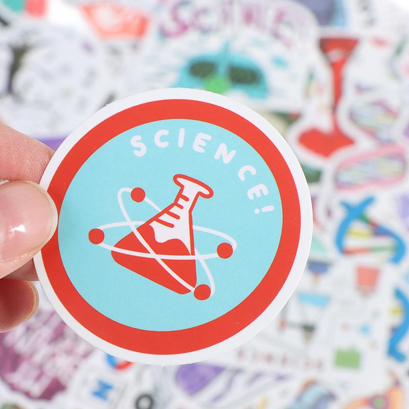 100 ks nálepka Science Chemistry Laboratory pro kufr na notebook na skateboard