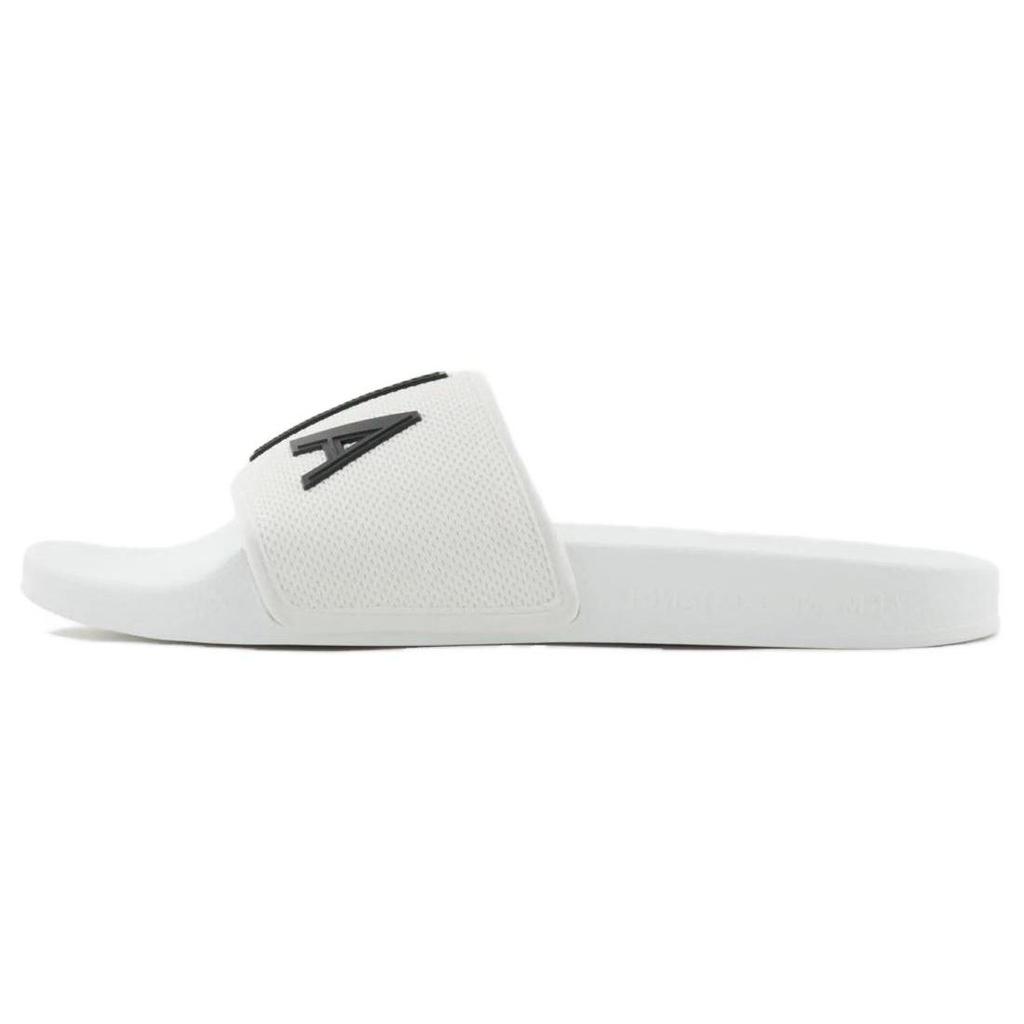 Armani Exchange Comfortable Minimalist Slide Sandals Men Footwear White XUP001XV8201K488