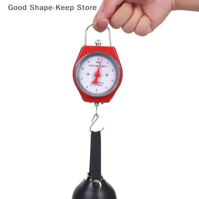 1 ks Vysoce kvalitní 5/10 kg Mechanická přenosná pružinová váha Háčková váha Pro vintage závěsné použití Kapesní váha na zavazadla