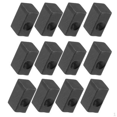 12pcs Elecrtric Guitar Tremolo Bridge Saddle Insert Lock String Iron Block 8x4x5mm