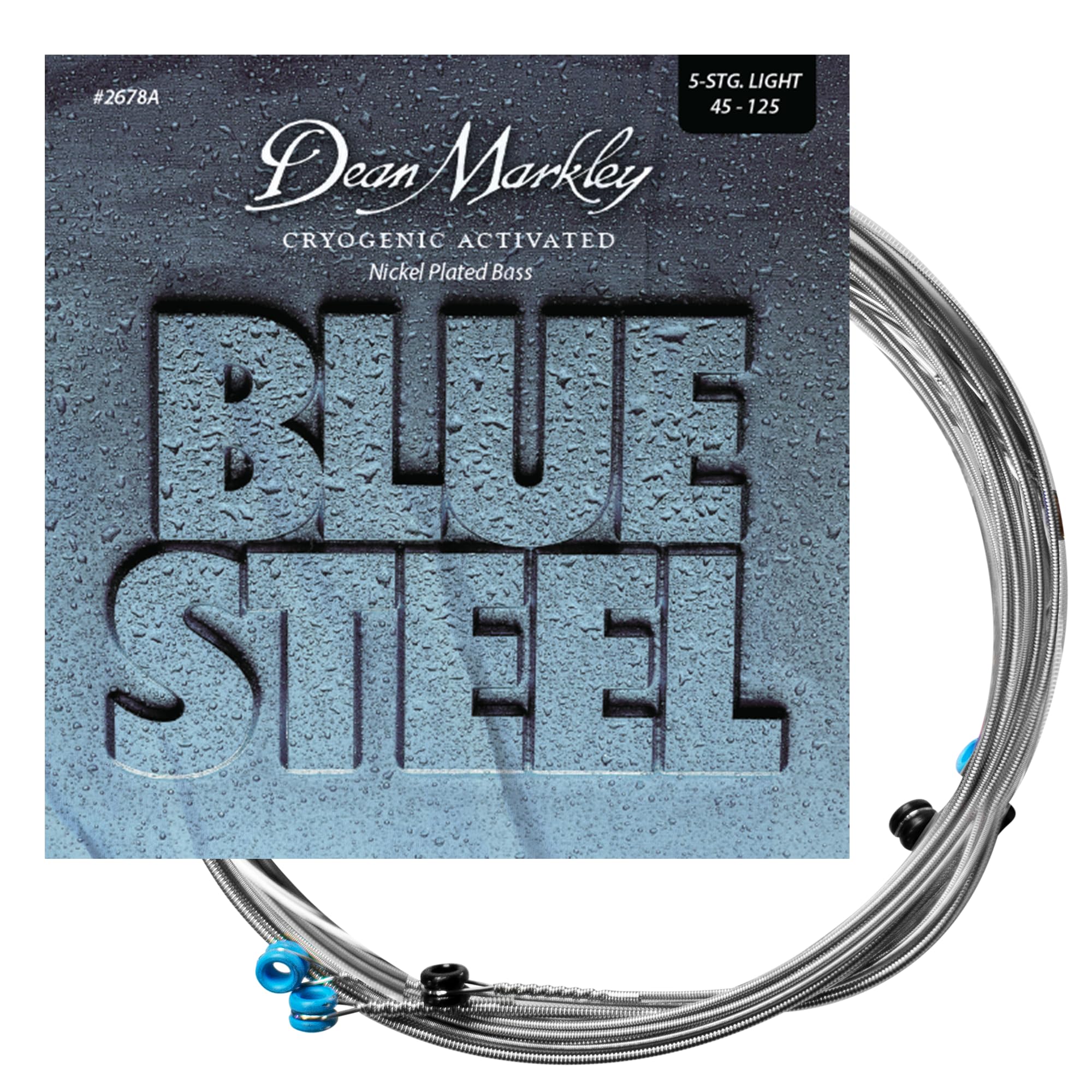 

Dean Markley NPD Bass 2678A Light 5-String Electric Bass Strings, Blue Steel Nickel, .045-.125