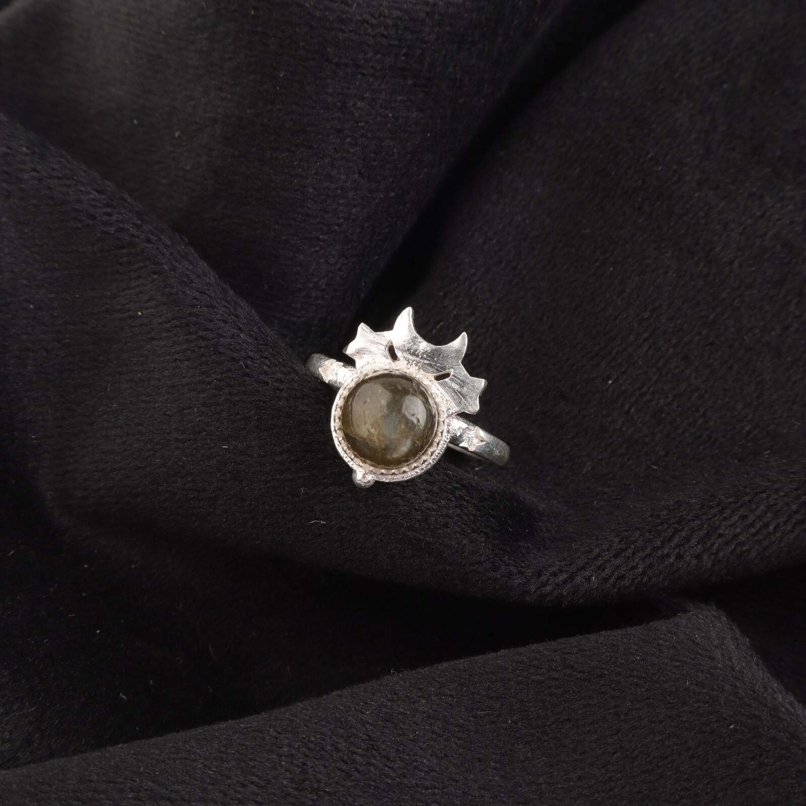 

Натуральный лабрадорит драгоценный камень 925 стерлинговое серебро женские украшения ручной работы кольцо RR-67-30 9.25